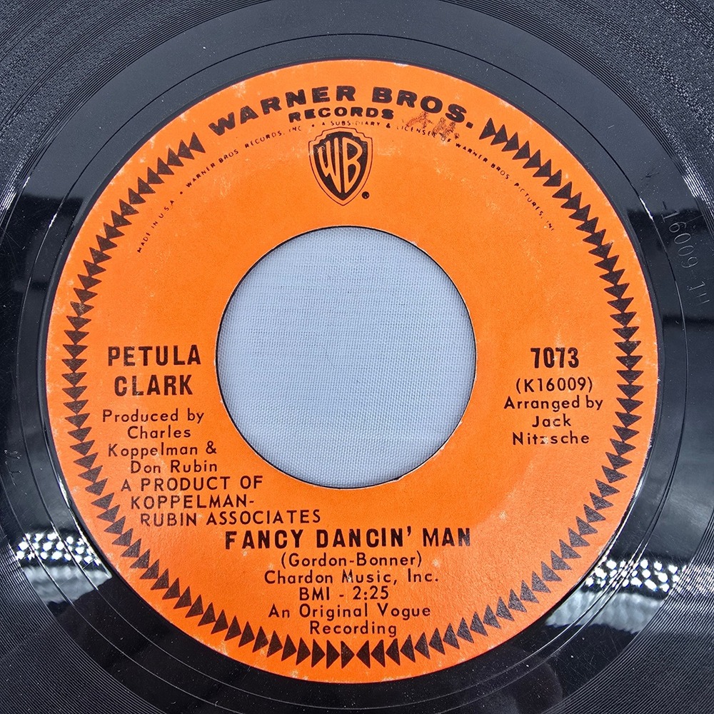 Petula Clark The Cat In The Window‎ Fancy Dancin Man 45 RPM Warner Bros 7073 - Picture 4 of 4